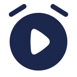 Alarm Play SVG Icon